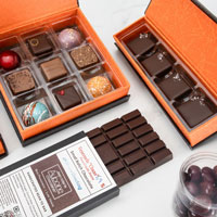 Jean-Marie Auboine chocolate truffles, bars, and caramels